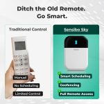 ⁦Sensibo Sky Smart Air Conditioner Controller | WiFi Thermometer Monitoring Provides Smart AC Control | Compatible with Amazon Alexa, Google Home, iOS and Android | Control Temperature From Anywhere⁩ - الصورة ⁦5⁩