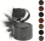 ⁦Hairbear Hair Filler,Hairline Shadow Powder,Hairline Powder Instantly Conceals,Instant Volume&scalp Coverage for Thinning Hair,Fast & Full Care, 100% Water Sweat Resistant (L, Dark gray)⁩ - الصورة ⁦3⁩