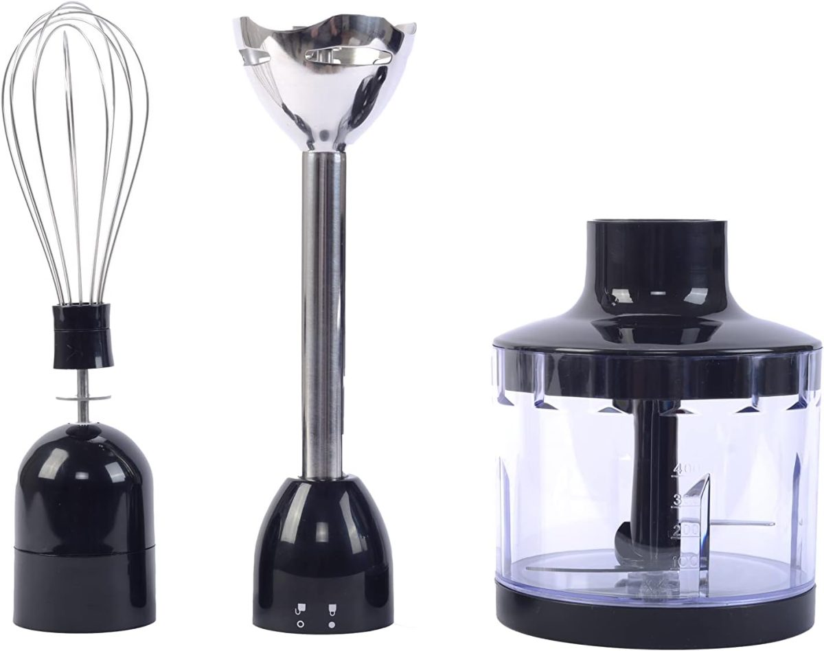 ⁦Techno Best 600 Watt Stainless Steel Hand Blender With Chopper⁩ - الصورة ⁦3⁩