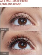 ⁦Pudaier Mascara 4D Silk Mascara Lash Extension Mascara Volume Mascara Fiber Eyelash Mascara Waterproof Long Lasting Volumizing Curling Eye Makeup 8g⁩ - الصورة ⁦6⁩