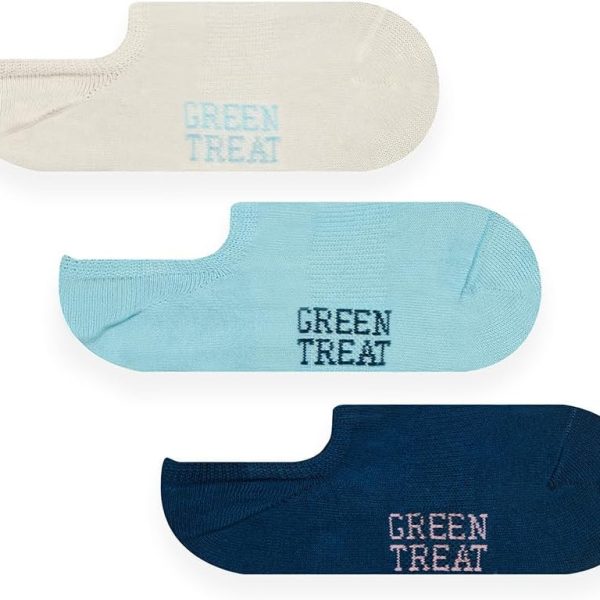 Green treat Girls GSHGT207 Greentreat Pack Of 3 Organic Cotton Socks