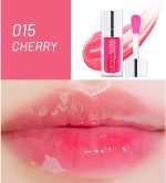⁦Minfei Plumping Lip Oil, Hydrating Gloss Tinted Balm Care Transparent Toot Oil Non-Sticky Nourishing Long Lasting Repairing Lightening Lines and Dry Lips(CHERRY) Cherry Red 0.07 Fl Oz (Pack of 15)⁩ - الصورة ⁦3⁩