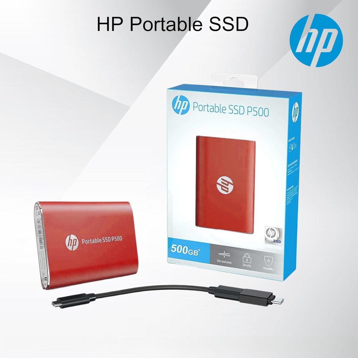 ⁦HP Pavilion 15.6" Touchscreen Laptop, 32GB RAM, 1TB Storage (512GB SSD + withHP P500 512GB Portable SSD), Intel Core 6 Core Processor, HDMI, Upto 12 Hours Battery Life, Windows 11⁩ - الصورة ⁦2⁩
