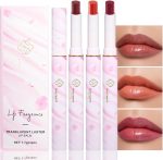NALACAL 3Pcs Orange Rose Cherry Red Shine Lipstick Set, Flawless Moisturizing Lip Color Stick Glossy Lipstick Tinted Lip Balm, Sheer Shine Juicy Finish, Lightweight Hydrating Formula for Dry Lip Care