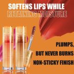 ⁦3 Colors Duck Lip Plumper Gloss Set B, Glitter Shine Korean Clear Lip Gloss - No Sticky Hydrating Lip Glow Oil, Primer Lip Tint & Tinted Lip Balm for Sexy Plump Lips⁩ - الصورة ⁦6⁩