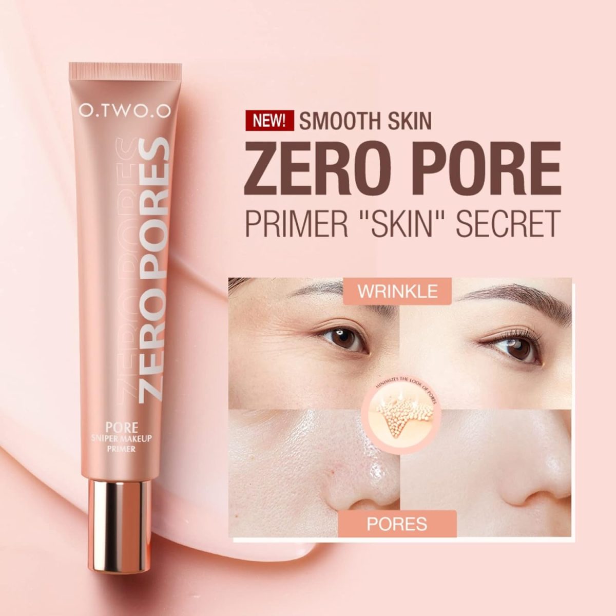 ⁦JDLYEVER Pore Makeup Primer - Soft Focus Invisible Concealer, Moisturizing Lightweight Texture, Long-Lasting Formula With Anti-Aging Sun Protection for All Skin⁩ - الصورة ⁦3⁩