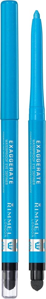 ⁦Rimmel London Exaggerate Waterproof Eye Definer, 240 Aqua Sparkle⁩ - الصورة ⁦4⁩