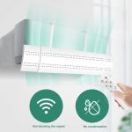 ⁦عاكس هواء لمكيف الهواء من لوسيفا، ابيض، بلاستيك، غير مقاوم للماء، مثالي لمكيفات سبليت (60-125 سم، 20 سم)، تدفق قابل للتعديل، سهل التركيب، راحة موسمية، سهل الصيانة⁩ - الصورة ⁦7⁩