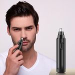 Electric Nose Hair Trimmer for Men and Women Battery Operated Clipper Waterproof Tool with Rotary Blade for Precision