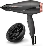 ⁦BaByliss Hair Dryer, 2100W, 2 Speed Setting, 106KM Speed Per Hour, 2 Heat, Cold Shot, Slim Concentrator Nozzle, Removable Rear Filter, 6709DSDE, Black⁩ - الصورة ⁦2⁩