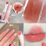 ⁦مجموعة زيت احمر شفاه جيلي مرطب غير لامع من 6 الوان، مرطب شفاه ملون على شكل قلب، ملمع شفاه مرطب ومرطب، ملمع شفاه عالي الصبغة ويدوم طويلا⁩ - الصورة ⁦4⁩