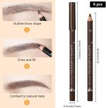 ⁦قلم حواجب بني من جويز، 12 قلم حواجب بني طبيعي للنساء، سهل الاستخدام للمكياج اليومي والاطلالات الاحترافية، اقلام حواجب مقاومة للماء وتدوم طويلا⁩ - الصورة ⁦4⁩