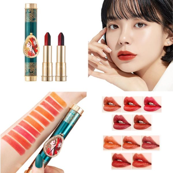 مجموعة احمر شفاه من 10 الوان مع مراة مدمجة، احمر شفاه مرطب يدوم طويلا، كوب احمر غير لاصق، تركيبة ناعمة، هدية مكياج، لم يتم اختباره على الحيوانات