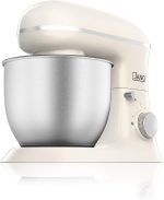 ⁦خلاط كهربائي قائم بقدرة 1300 وات مع تحكم احترافي بعدد 8 سرعات ووظيفة النبض، خلاط كهربائي قائم بوعاء قابل للإزالة من جانو، لون بيج، سعة 5 لتر، موديل JN02202⁩ - الصورة ⁦2⁩