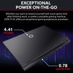 ⁦Origin PC EON15-SL Gaming Laptop – 15.3" WQXGA 240Hz Display, Intel Core i9-14900HX, NVIDIA GeForce RTX 4070, 32GB DDR5, 1TB NVMe M.2 SSD, Wi-Fi 6E, Bluetooth 5.2, Ethernet, Windows 11 – Black⁩ - الصورة ⁦6⁩