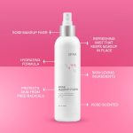 مثبت مكياج روز من اوفرا - برائحة الورد - بخاخ تثبيت بلمسة نهائية طبيعية - بخاخ تثبيت مكياج طويل الأمد للوجه - رذاذ برائحة الورد - 240 مل - الصورة 4