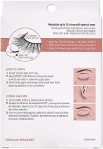 رموش صناعية لاش كوتير، مجموعة نيكد دراما من كيس، بتصميم كامل منفوش ثلاثي الابعاد قابلة لاعادة الاستخدام ومتوافقة مع العدسات اللاصقة، مزودة بشريط لاصق مرن وتقنية الاطراف المنقسمة، نمط كشكش، 4 ازواج - الصورة 10