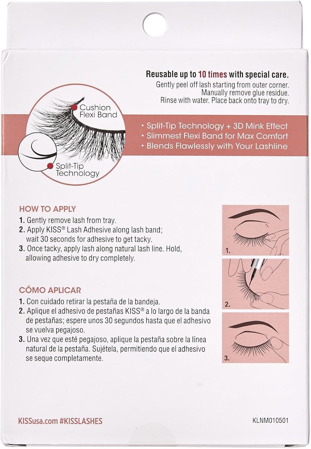 71BWAS4gAL._AC_SL1500_.jpg رموش صناعية لاش كوتير، مجموعة نيكد دراما من كيس، بتصميم كامل منفوش ثلاثي الابعاد قابلة لاعادة الاستخدام ومتوافقة مع العدسات اللاصقة، مزودة بشريط لاصق مرن وتقنية الاطراف المنقسمة، نمط كشكش، 4 ازواج - الصورة 10