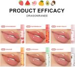 مجموعة ملمع شفاه بزيت الفاكهة المرطب من لبويلوف، مجموعة ملمع شفاه مرطب، احمر شفاه سائل شفاف يدوم طويلا، نكهات فاكهية، زيت شفاه لامع، هدايا تجميل للفتيات المراهقات - الصورة 3