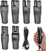 Shaver Charger, 6 Pcs Universal Shaver Converter, 6 Unique Head Shape Power Cord Supply Adapter, DC Connector, Beard Trimmer Charger, Men's Razor Charger Cable Kit, Multi-Functional Charging Solution