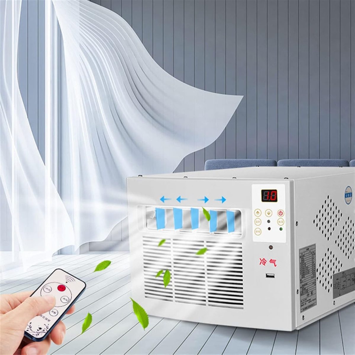 ⁦Avcbno Mini air conditioner Mobile Small Air Conditioner Refrigerator Mini Air Conditioner Desktop Mini Refrigerator Pet Cooling⁩ - الصورة ⁦3⁩