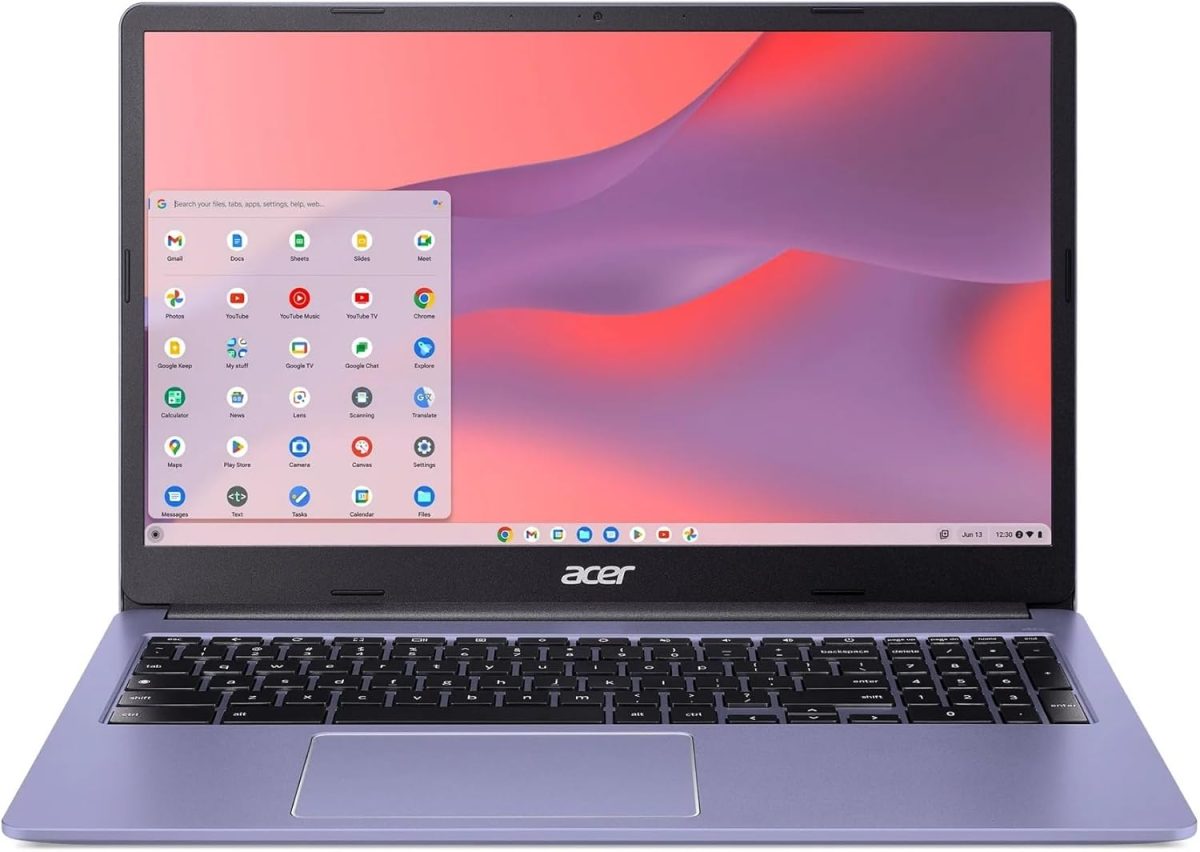 ⁦acer Chromebook 315 (15.6" FHD, Intel Celeron N4500, 4GB RAM, 128GB Storage (64GB eMMC + 64GB SD Card) Home & Student Laptop, 10-Hr Long Battery Life, IST Hub, Wi-Fi 6, Webcam, Chrome OS, Purple⁩ - الصورة ⁦7⁩