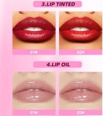 ⁦مجموعة احمر شفاه سائل مع 8 احمر شفاه مات و2 زيت شفاه مرطب، لون شفاه مرطب يدوم طويلا، ملمع شفاه مغذي بلمسة نهائية لامعة ومخملية مات لراحة طوال اليوم⁩ - الصورة ⁦5⁩