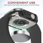 ⁦KASTWAVE Matte Metal Case Compatible with Apple Watch Ultra 49mm, Dual-Layer Design, Max Anti-Scratch & Military-Grade Protective Bumper, Watch Case for iWatch 49mm⁩ - الصورة ⁦4⁩