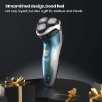 ⁦SweetLF Electric Razor for Men, 120 Min Shaving, Fast UK Adapter (1H Charging),100% Waterproof, Wet & Dry Rotary Shavers for Men with Pop-up Trimmer, LED Display⁩ - الصورة ⁦8⁩