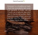 ⁦Herb Essential Ratanjot Powder Pack of 2(100g Each)|100% Pure Natural Alkanet Root for Hair Conditioning|Natural Shine & Skin Radiance|Vegan & Paraben-Free.⁩ - الصورة ⁦3⁩