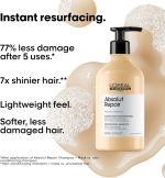 لوريال بروفيشنال شامبو اصلاح الشعر من ابسولوت | علاج بالبروتين | يصلح التلف ويوفر اللمعان | مع الكينوا والبروتينات | الجاف والتالف | 16.9 اونصة سائلة - الصورة 3