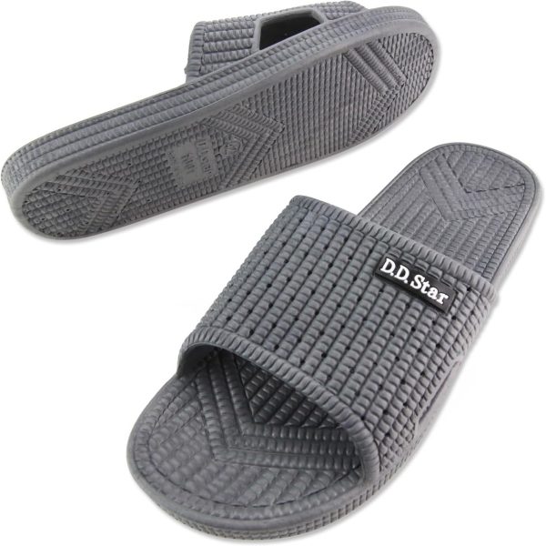 Big Size Bathroom Slippers For Men and Women Non-Slip Quick Drying Shower Shoes Comfortable And Soft Sole Slide On Sandal