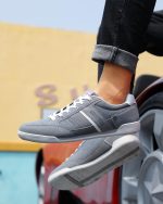 ⁦حذاء رياضي كاجوال خفيف الوزن برباط للرجال حذاء رياضي مريح من الجلد مقاس 41-46 من أريجو بيلو⁩ - الصورة ⁦6⁩