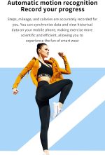 ⁦ساعة ذكية رياضية للرجال والنساء ضد الماء بخاصية مراقبة معدل ضربات القلب وتمارين اللياقة البدنية، متوافقة مع نظام اندرويد وIOS، أسود⁩ - الصورة ⁦6⁩