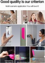 ⁦6 Pcs Suction Phone Case Mount, Silicone Adhesive Mobile Phone Accessory Holder, Fidget Toy Hands-Free Mirror Shower Holder, Sticky Grip for Tiktok Videos and Selfies (6 Colors)⁩ - الصورة ⁦5⁩