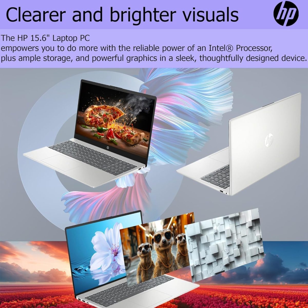 ⁦HP Pavilion 15.6" Touchscreen Laptop, 32GB RAM, 1TB Storage (512GB SSD + withHP P500 512GB Portable SSD), Intel Core 6 Core Processor, HDMI, Upto 12 Hours Battery Life, Windows 11⁩ - الصورة ⁦4⁩