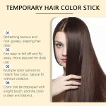 ⁦Safe and Convenient Comb Hair Dye,2-in-1 Hair Dye Comb,Fast-Acting Comb-Over D/ye,Waterproof and Sweat-Proof H/air D/ye C/omb,H/air Color Stick,Portable Ha/ir Colouring Cream(Black, 01#)⁩ - الصورة ⁦7⁩