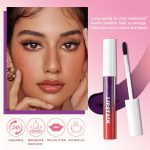 ⁦مجموعة احمر شفاه قابل للتقشير من اركيديت، احمر شفاه قابل للتقشير يدوم طويلا، مقاوم للماء والتلطخ، كوب غير لاصق، ذو صبغة عالية، لمسة نهائية غير لامعة، احمر شفاه مرطب للتقشير للنساء⁩ - الصورة ⁦3⁩