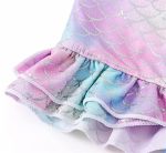 ⁦THE WHITE SHOP Mermaid Swimsuit Bikini Set for Little Girls Princess Ariel Swimming Costume 4 Pieces Kids Role Play Bathing Suit Set，Mermaid for Swimming Girls Swimsuit Princess⁩ - الصورة ⁦3⁩