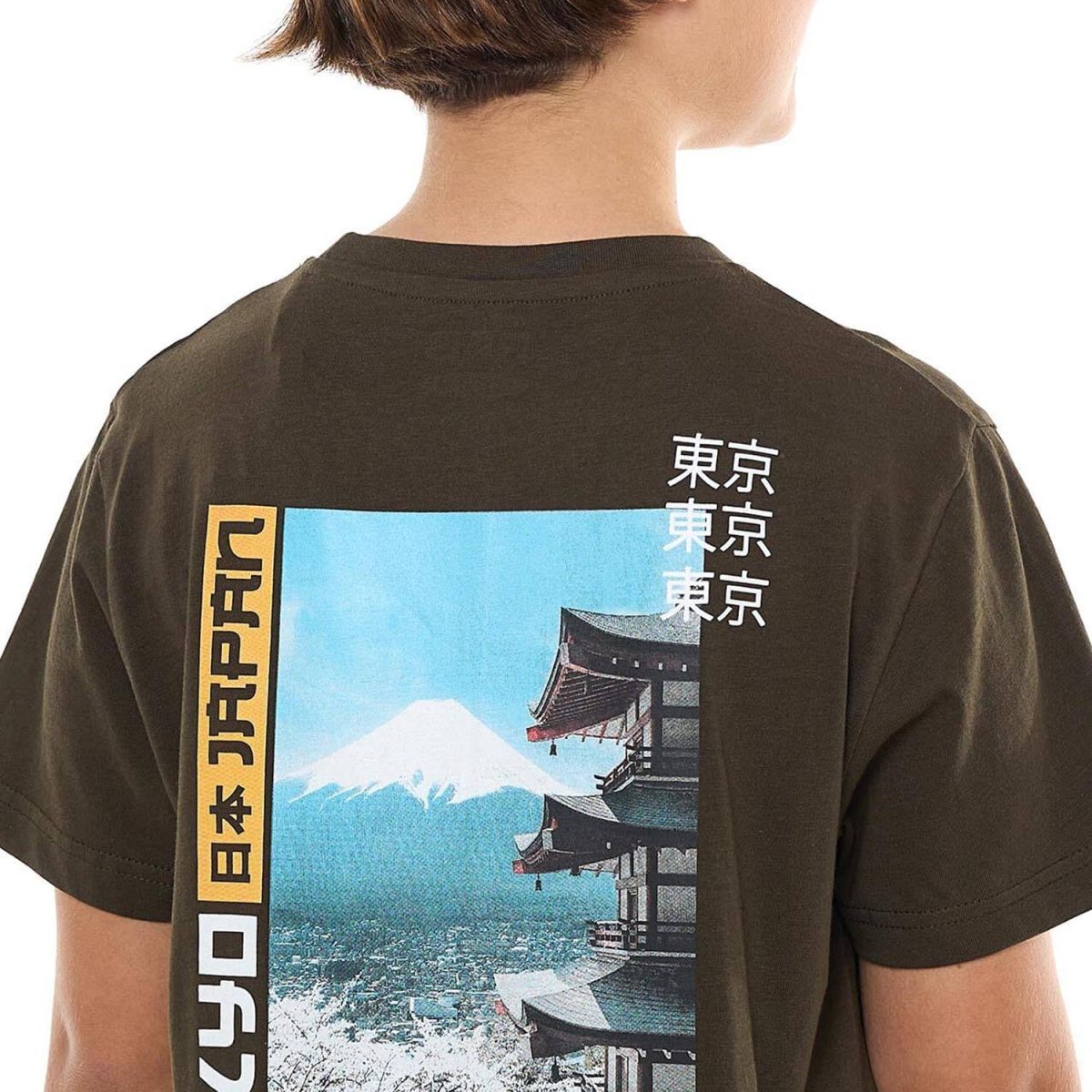 ⁦R&B Boys 125-1163Tb245-1 Print Detail T-Shirt With Crew Neck And Short Sleeves⁩ - الصورة ⁦4⁩
