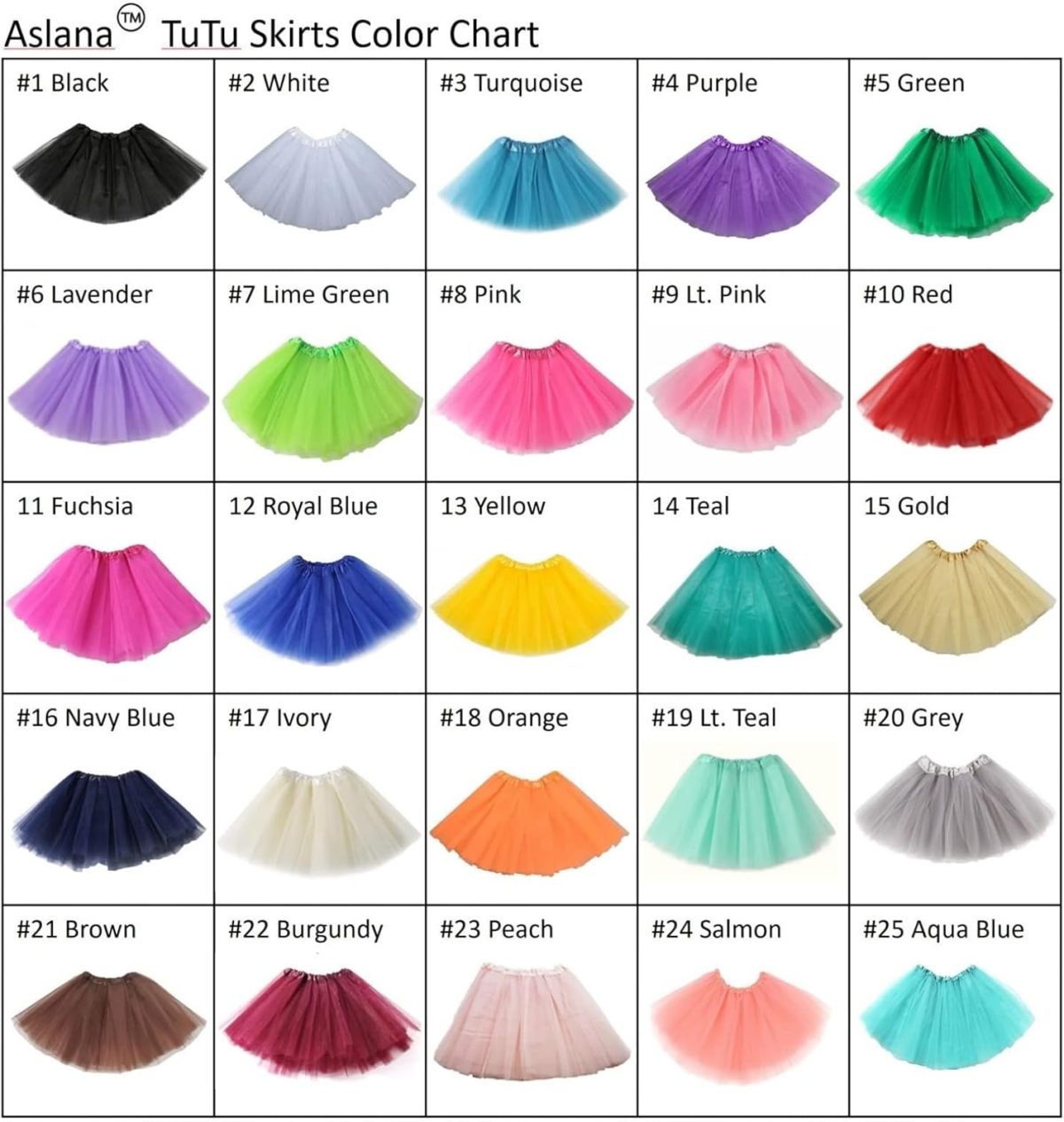 ⁦THE WHITE SHOP Kids Tutu Skirts 3 Layered Tulle, Fit Most 4-11 yrs Little & Big Girls for Dance Party Costume⁩ - الصورة ⁦5⁩