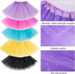 ⁦Girls Tutu Skirts Sparkle Sequin Princess Dresses 3 Layers Ballet Dance Skorts Costume for Girls 2-8T Role-Playing Birthday Princess Party⁩ - الصورة ⁦3⁩