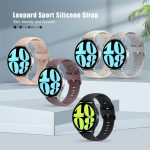 ⁦KEYSJEFF 20mm Watch Strap Compatible with Galaxy Watch 7/6 Strap/Watch 6 classic Bands/Galaxy Watch 4/5 Strap 44mm 40mm, soft Silicone Pattern Engraved Strap for GT 3 42mm Women Men⁩ - الصورة ⁦6⁩