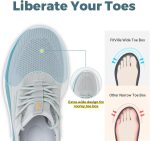 ⁦FitVille Men's Wide Walking Shoes Athletic Sneakers Lightweight Workout Slip-on Shoes for Flat Feet - Cloud Strider V1⁩ - الصورة ⁦3⁩