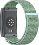 ⁦QINOUK Strap Compatible Amazfit Helio Strap, Breathable Sturdy Nylon Sport, Braided Elastic Replacement Band-Black⁩ - الصورة ⁦2⁩
