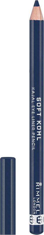 Rimmel Soft Kohl Kajal Professional Eyeliner Pencil, Denim Blue, 1.2 grams