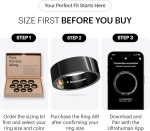 ⁦خاتم تتبع الصحة الذكي اير من الترا هيومان، خاتم تتبع النوم للرجال والنساء المقاس الأول من مقاسات الترا هيومان، خاتم تتبع اللياقة البدنية (مقاس 5)⁩ - الصورة ⁦2⁩