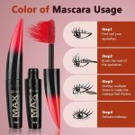 ⁦Colored Mascara Set, 6 Colors Colored Mascara Set, Washable Makeup Volumizing for Eyelashes Charming Long Lasting Colorful for Eyelashes Eye Makeup⁩ - الصورة ⁦2⁩