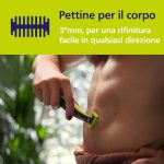 ⁦فيليبس ماكينة حلاقة ون بليد للوجه والجسم مكونة من شفرتين ومشط للجسم وشفرتين⁩ - الصورة ⁦5⁩