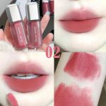 احمر شفاه مات مبيض غير سائل من سيتوفيلي، احمر شفاه سائل مخملي غير لامع، مقاوم للماء ويدوم طويلا، ملمع شفاه غير لاصق، مكياج شفاه لطيف للبنات - 4 قطع - الصورة 3